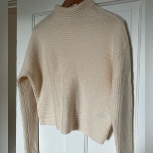 LAUREN Ralph Lauren mock neck cream sweater in medium